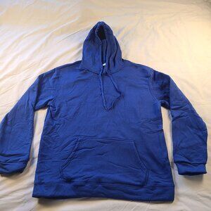 Hooded Sweater With Draw String Men's 3XL Blue New